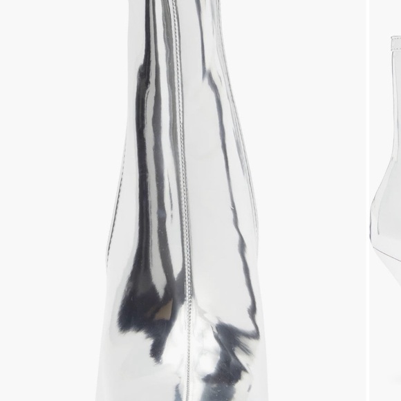 Silver Metallic Boots - Picture 5 of 5